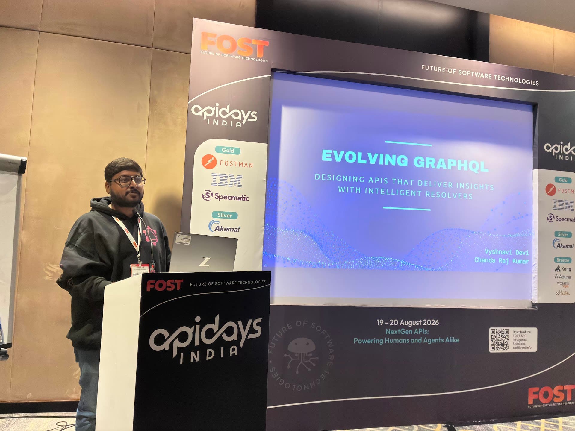 Raj Kumar presenting at GraphQL Day Bengaluru